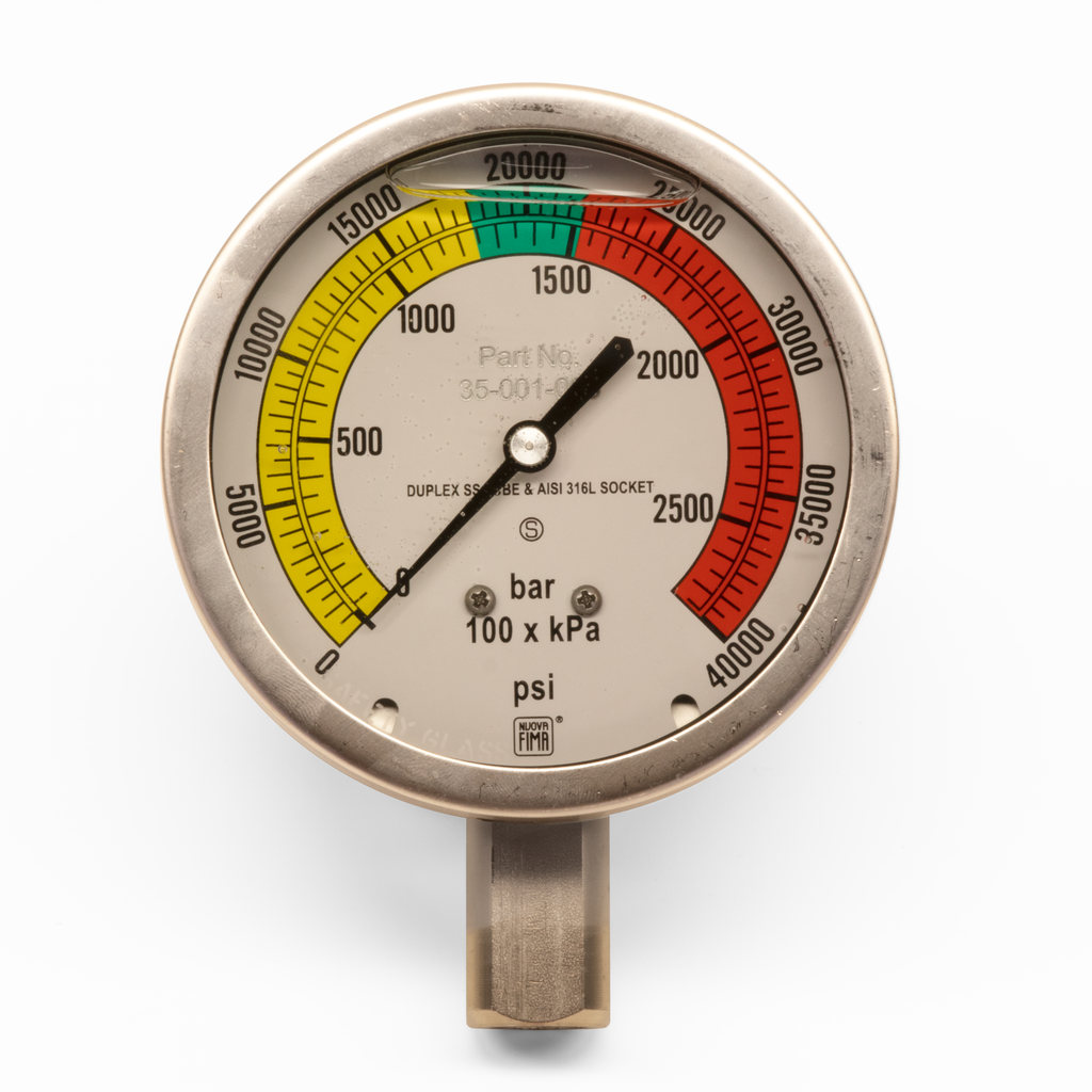 15-40K psi PRESSURE GAUGES